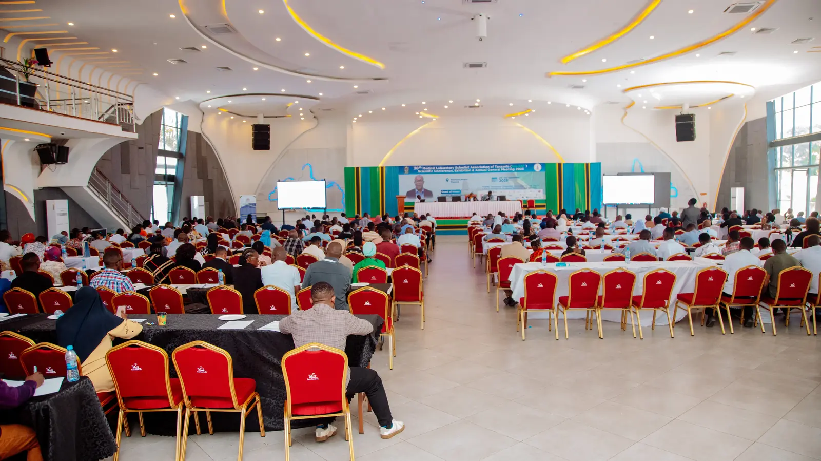 Large conference setup at Kwatunza Hall